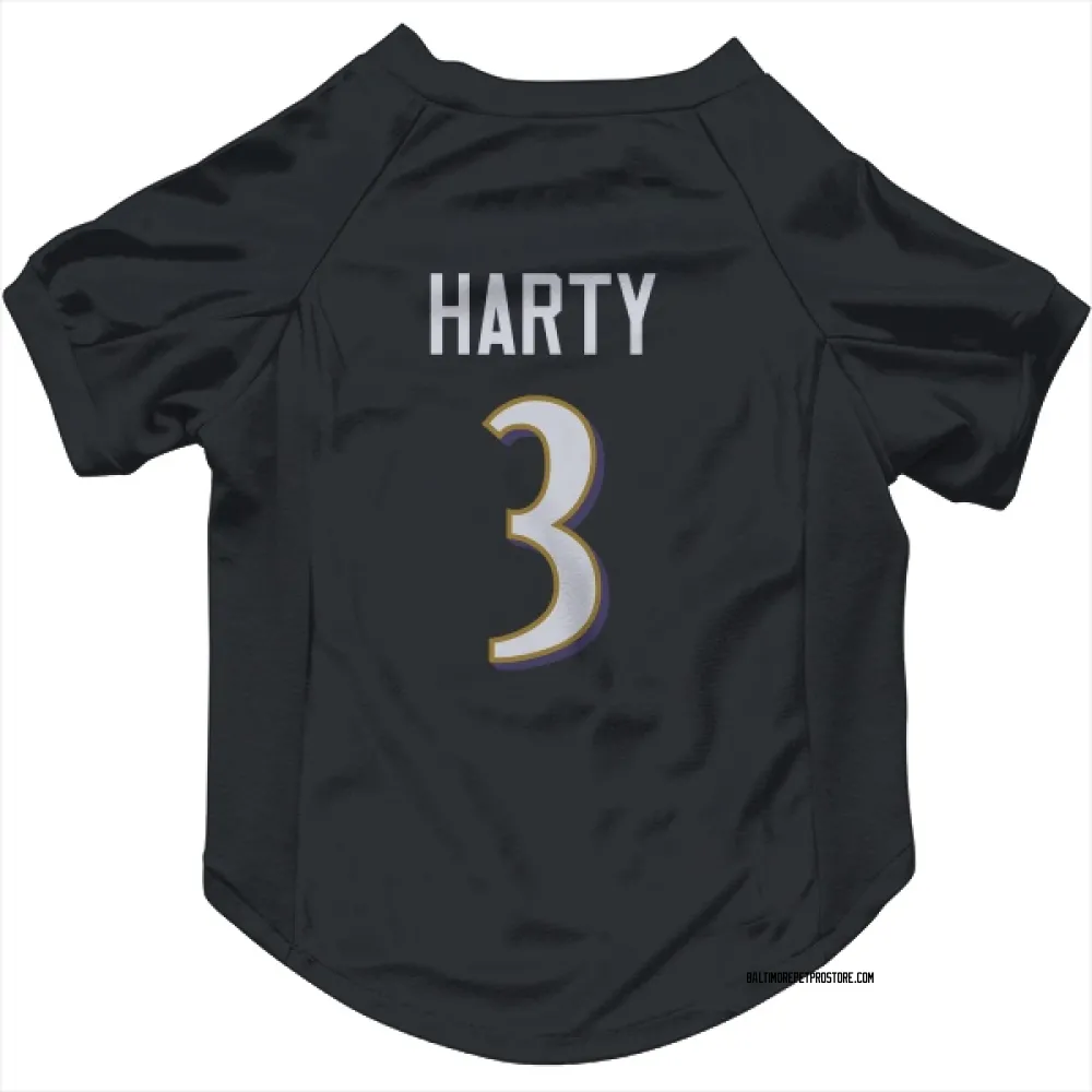 Baltimore Ravens Deonte Harty Black Pet Jersey for Dog & Cat