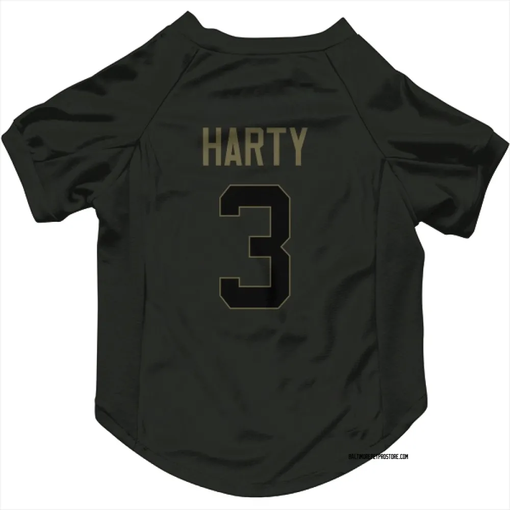 Baltimore Ravens Deonte Harty Black Service Pet Jersey for Dog & Cat