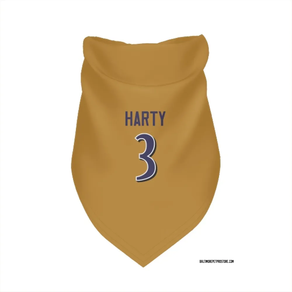 Baltimore Ravens Deonte Harty Gold Pet Bandana for Dog & Cat