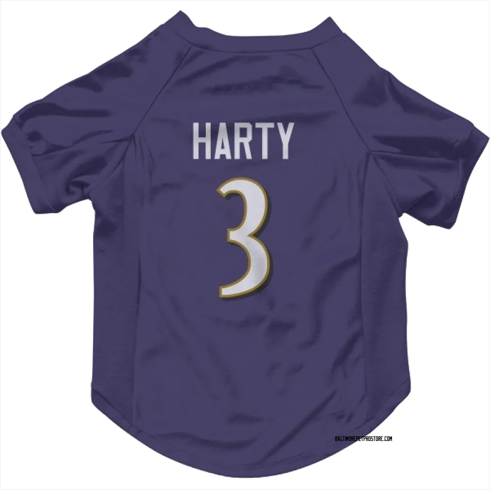 Baltimore Ravens Deonte Harty Purple Pet Jersey for Dog & Cat