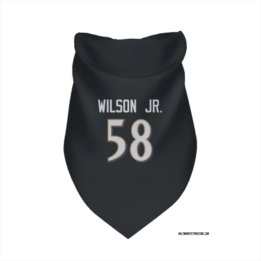 Baltimore Ravens Dion Wilson Jr. Black Pet Bandana for Dog & Cat