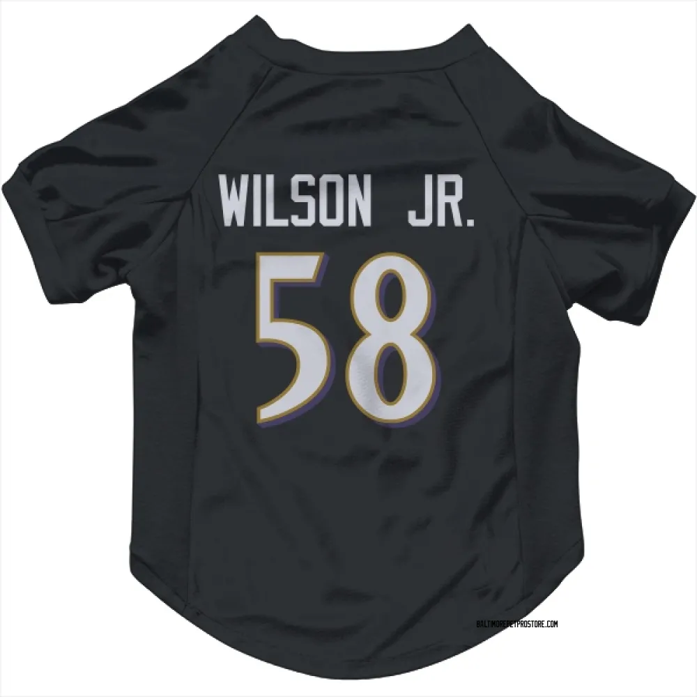 Baltimore Ravens Dion Wilson Jr. Black Pet Jersey for Dog & Cat
