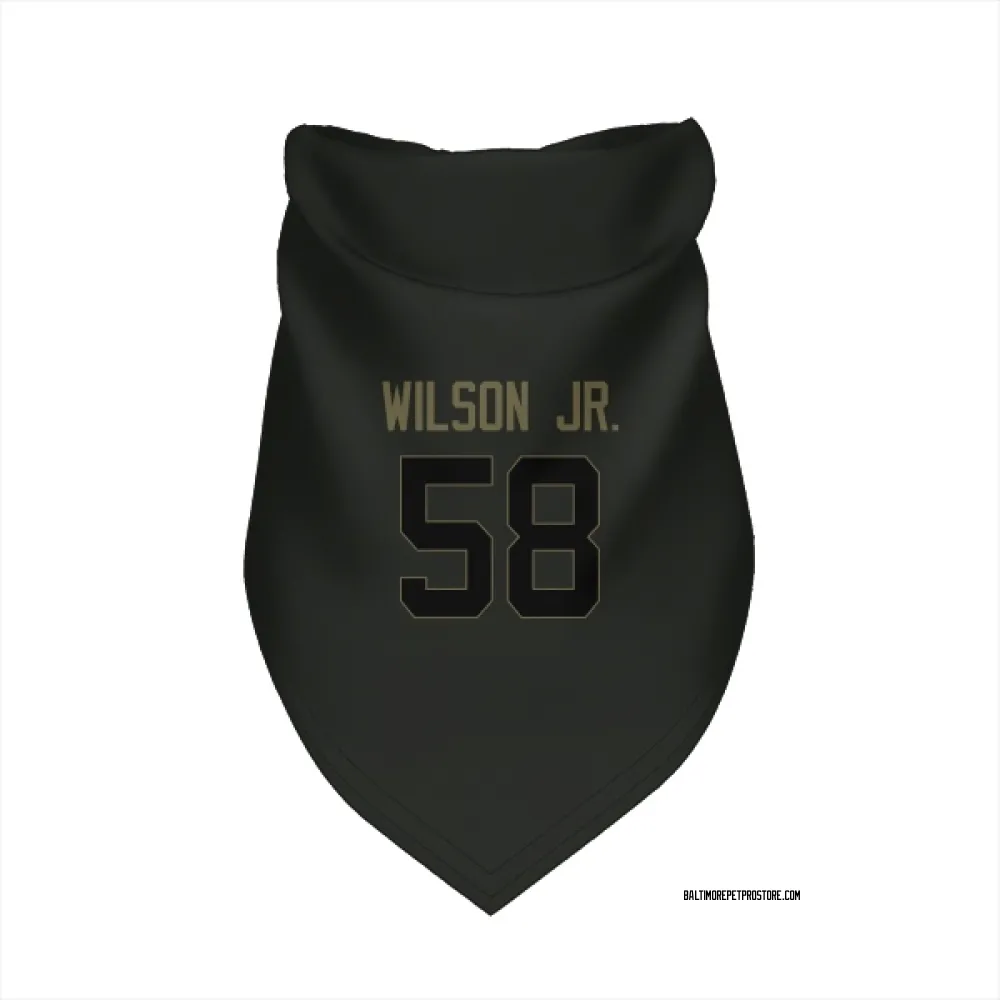 Baltimore Ravens Dion Wilson Jr. Black Service Pet Bandana for Dog & Cat