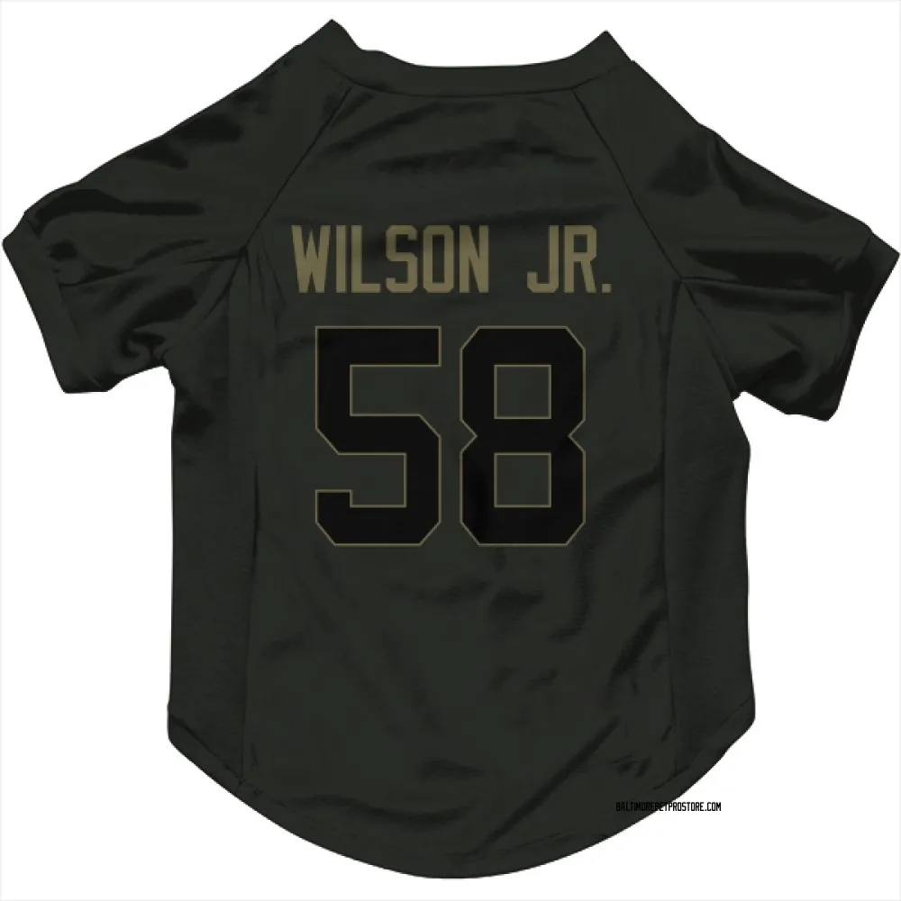 Baltimore Ravens Dion Wilson Jr. Black Service Pet Jersey for Dog & Cat