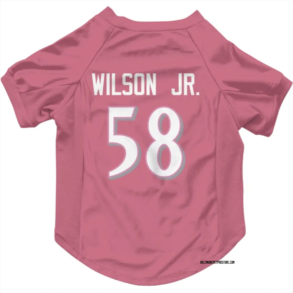 Baltimore Ravens Dion Wilson Jr. Pink Pet Jersey for Dog & Cat