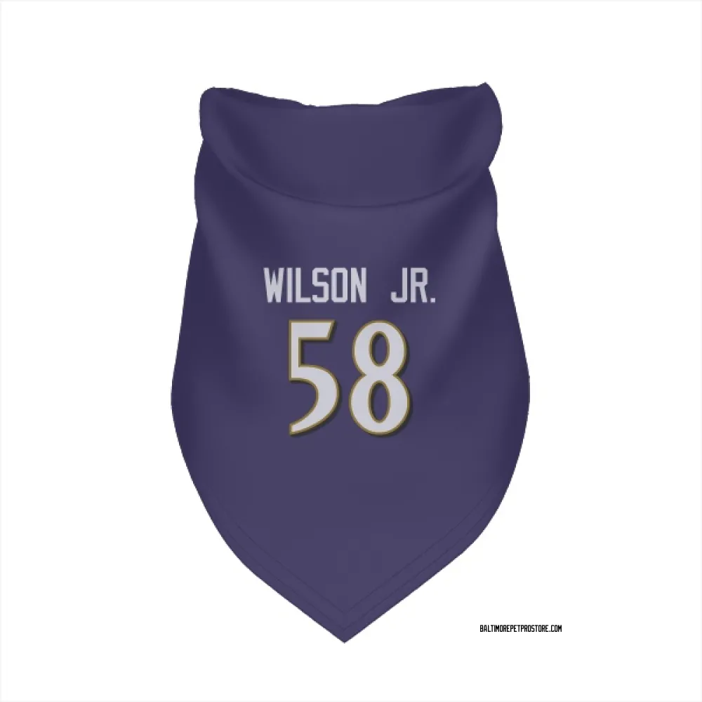 Baltimore Ravens Dion Wilson Jr. Purple Pet Bandana for Dog & Cat