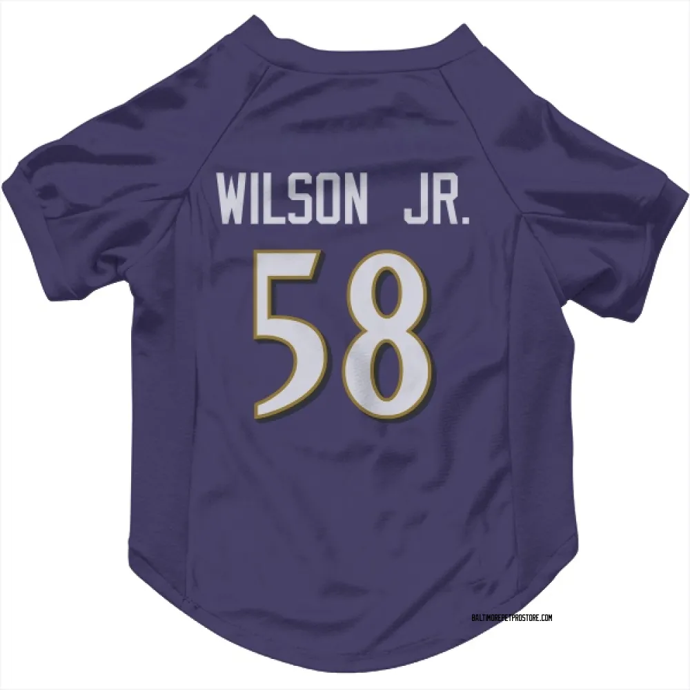 Baltimore Ravens Dion Wilson Jr. Purple Pet Jersey for Dog & Cat