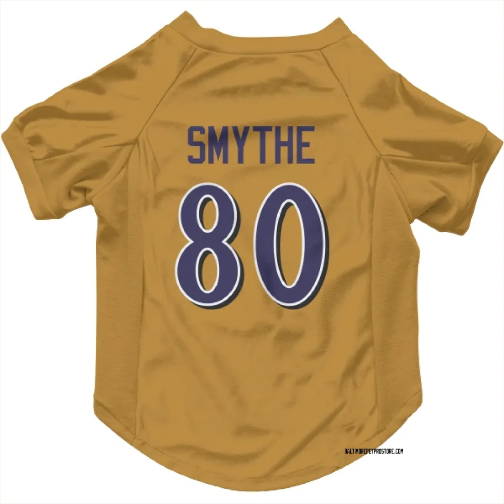 Baltimore Ravens Durham Smythe Gold Pet Jersey for Dog & Cat
