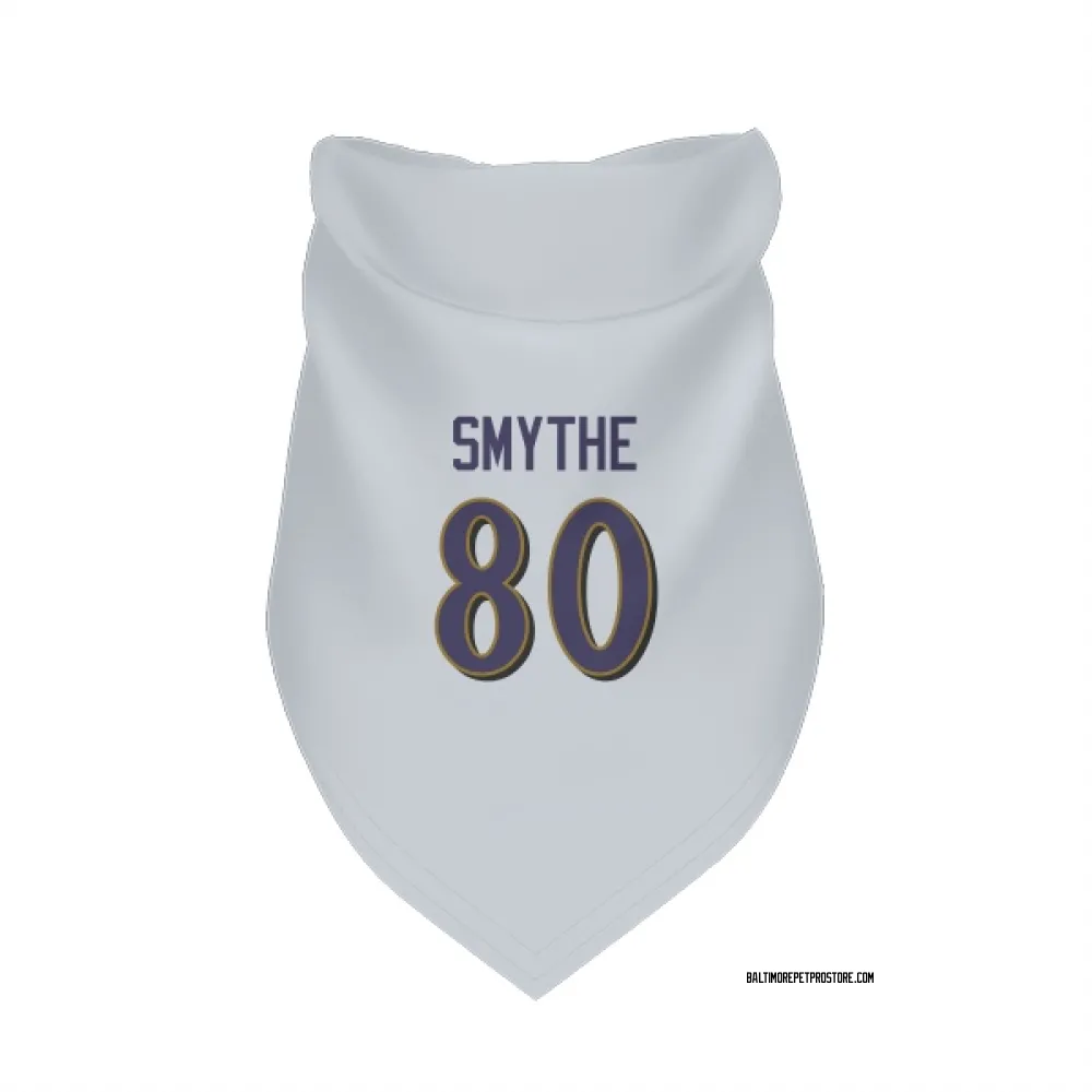 Baltimore Ravens Durham Smythe White Pet Bandana for Dog & Cat