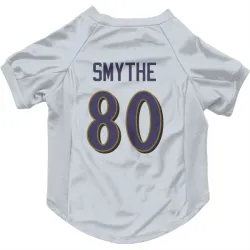 Baltimore Ravens Durham Smythe White Pet Jersey for Dog & Cat