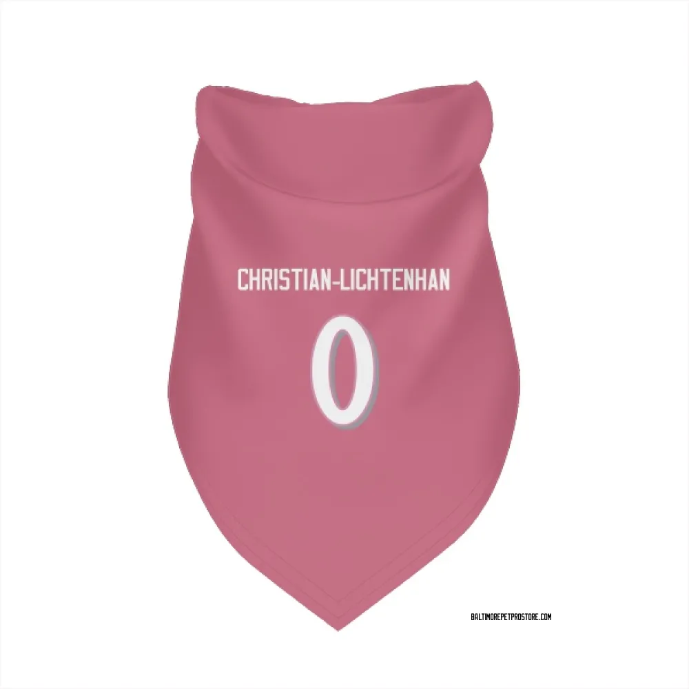 Baltimore Ravens Gerad Christian-Lichtenhan Pink Pet Bandana for Dog & Cat