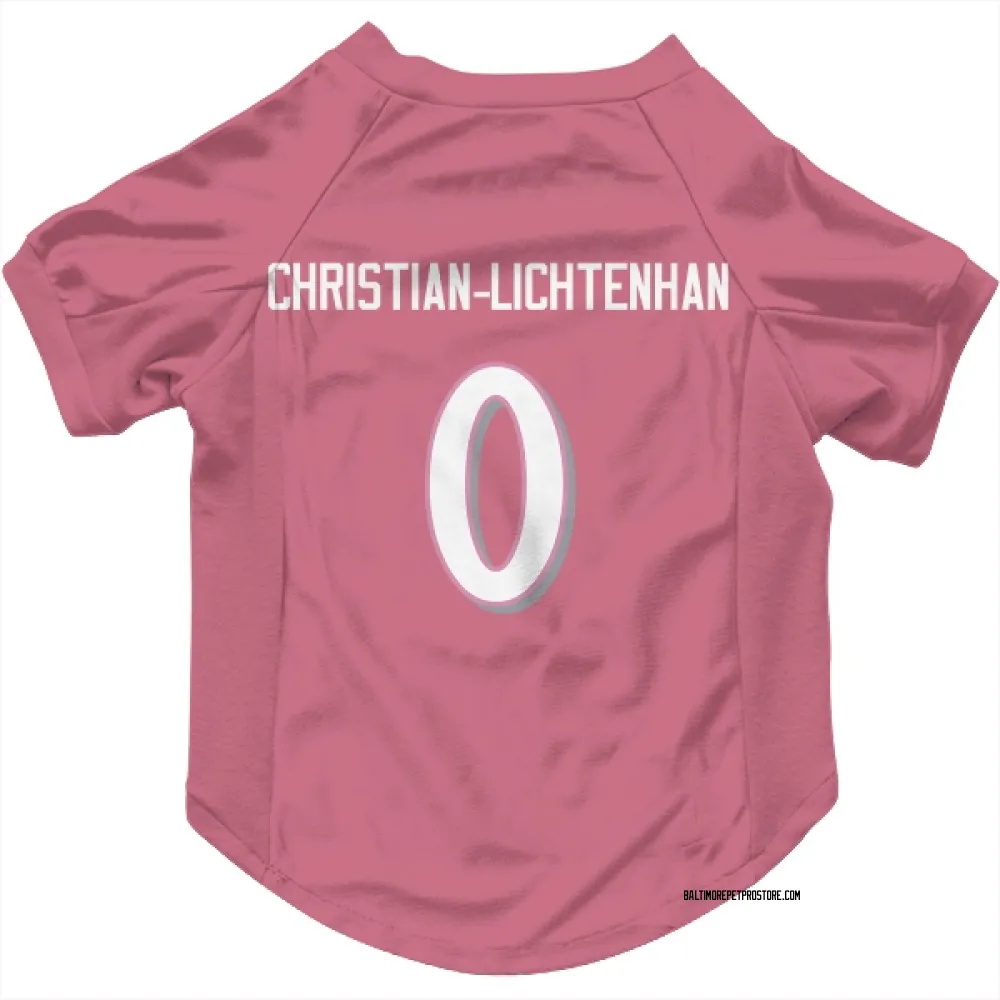 Baltimore Ravens Gerad Christian-Lichtenhan Pink Pet Jersey for Dog & Cat