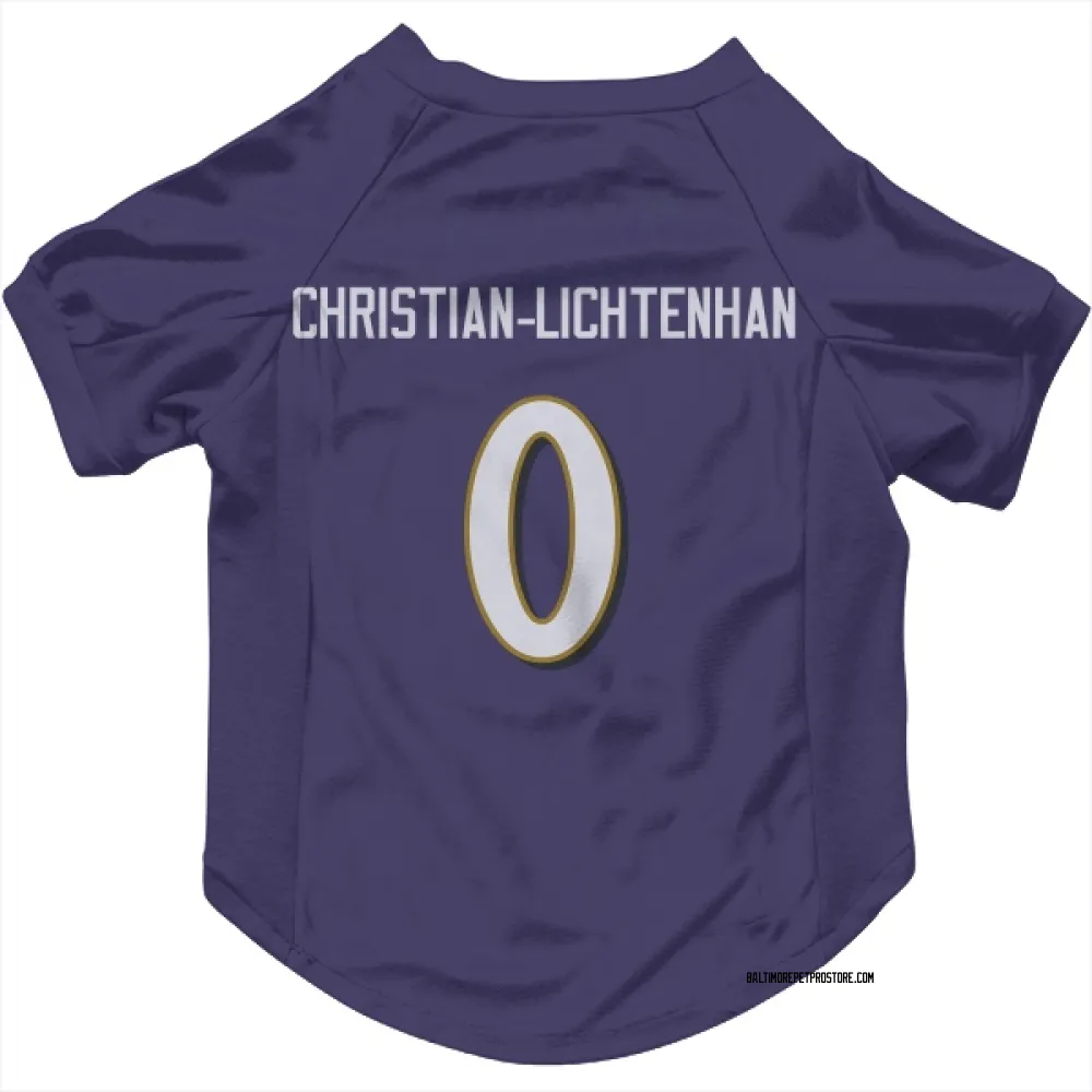 Baltimore Ravens Gerad Christian-Lichtenhan Purple Pet Jersey for Dog & Cat