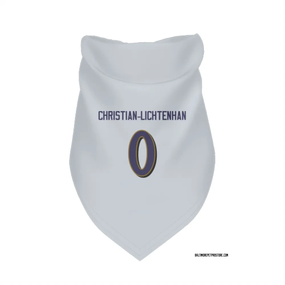 Baltimore Ravens Gerad Christian-Lichtenhan White Pet Bandana for Dog & Cat