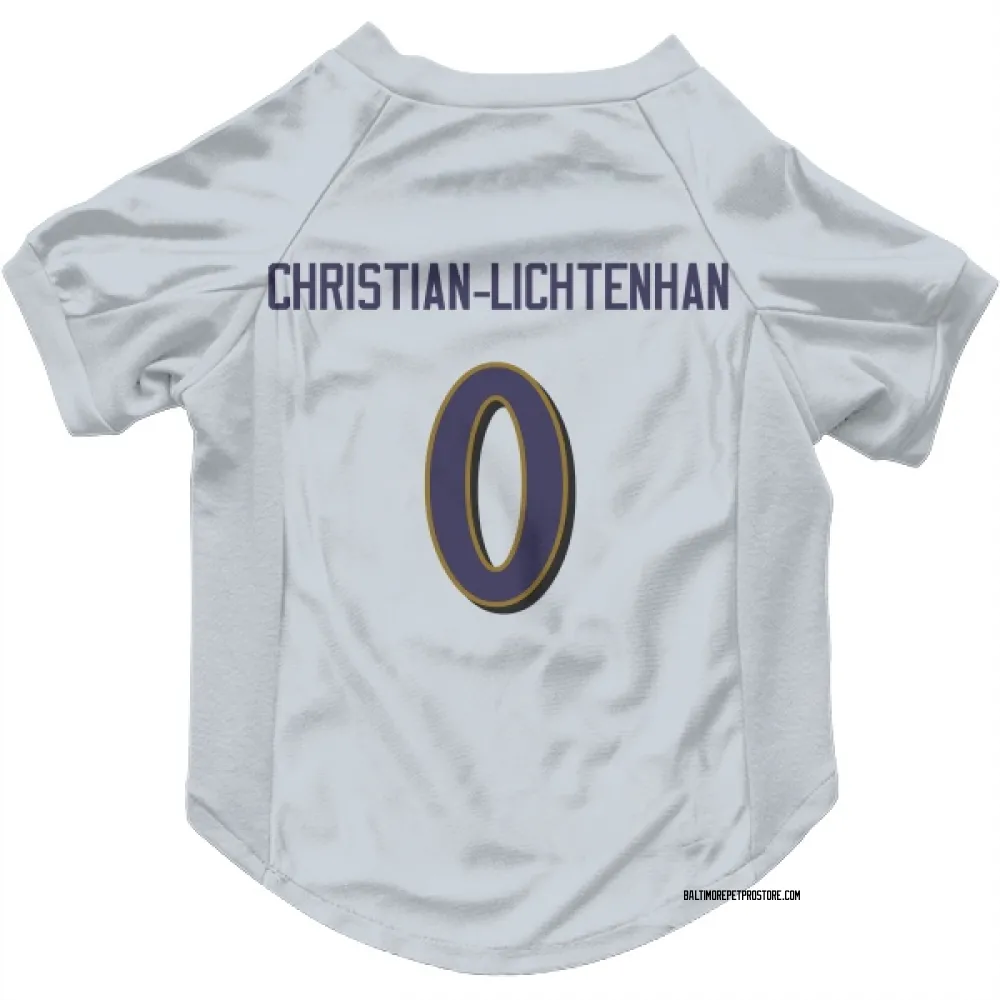 Baltimore Ravens Gerad Christian-Lichtenhan White Pet Jersey for Dog & Cat