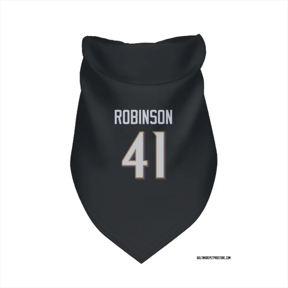 Baltimore Ravens Jahquez Robinson Black Pet Bandana for Dog & Cat