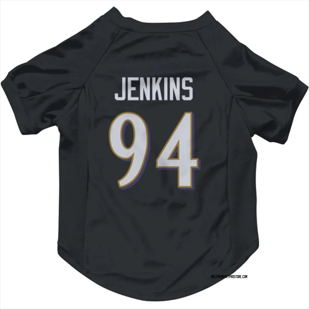 Baltimore Ravens John Jenkins Black Pet Jersey for Dog & Cat