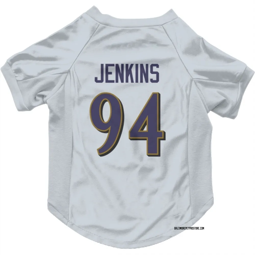 Baltimore Ravens John Jenkins White Pet Jersey for Dog & Cat