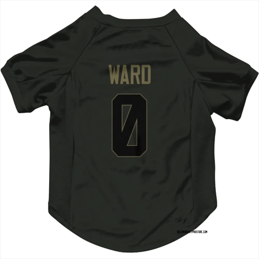 Baltimore Ravens Jonathan Ward Black Service Pet Jersey for Dog & Cat