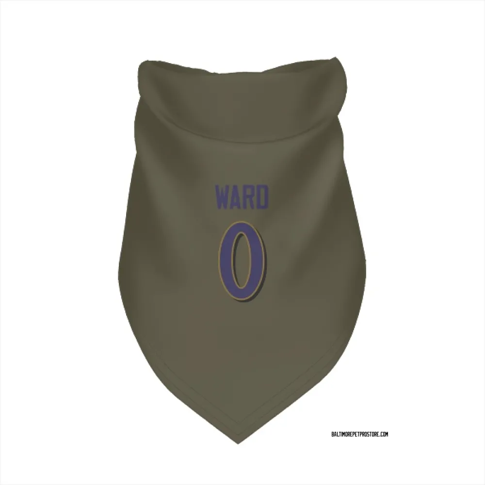 Baltimore Ravens Jonathan Ward Olive Pet Bandana for Dog & Cat