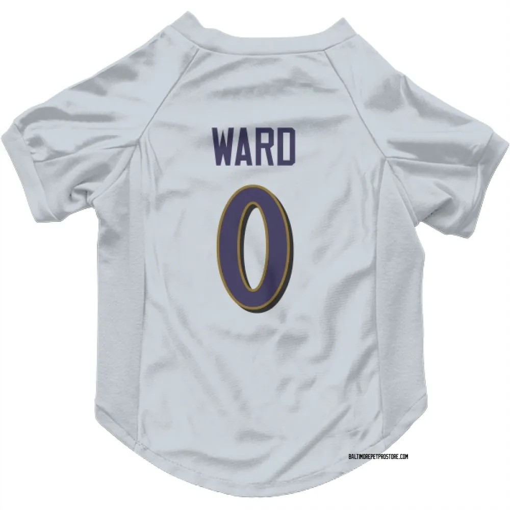 Baltimore Ravens Jonathan Ward White Pet Jersey for Dog & Cat