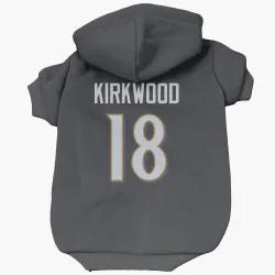 Baltimore Ravens Keith Kirkwood Black Pet Hoodie for Dog & Cat