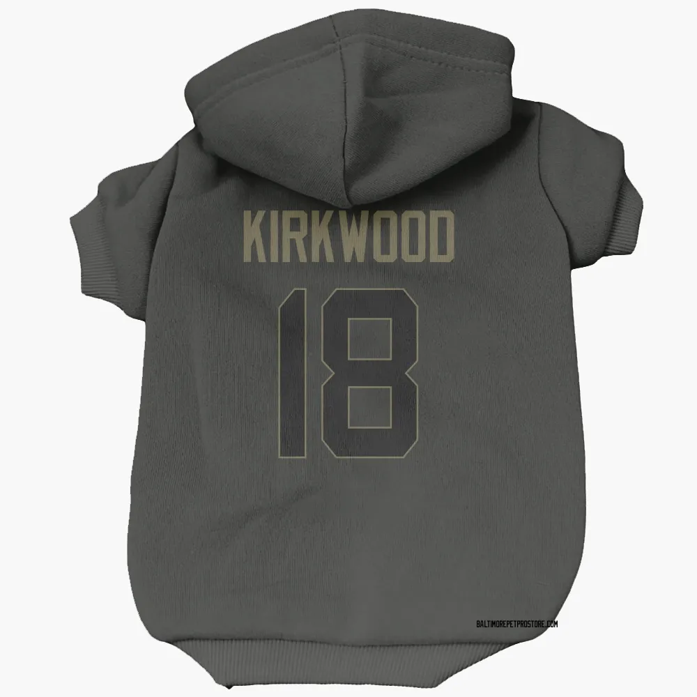 Baltimore Ravens Keith Kirkwood Black Service Pet Hoodie for Dog & Cat