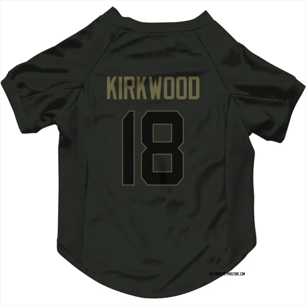 Baltimore Ravens Keith Kirkwood Black Service Pet Jersey for Dog & Cat
