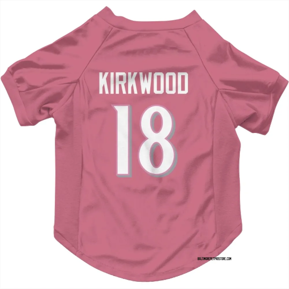 Baltimore Ravens Keith Kirkwood Pink Pet Jersey for Dog & Cat