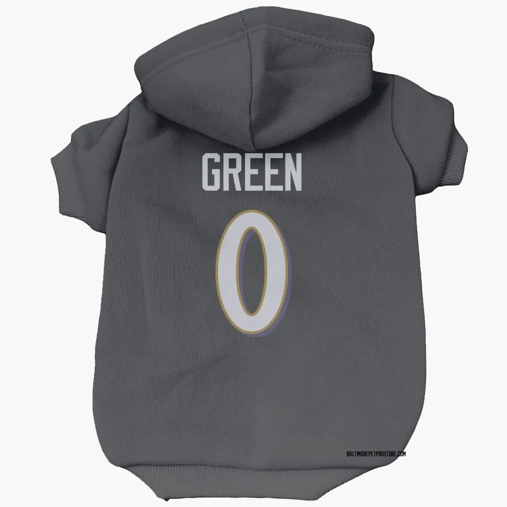 Baltimore Ravens Kenyon Green Black Pet Hoodie for Dog & Cat