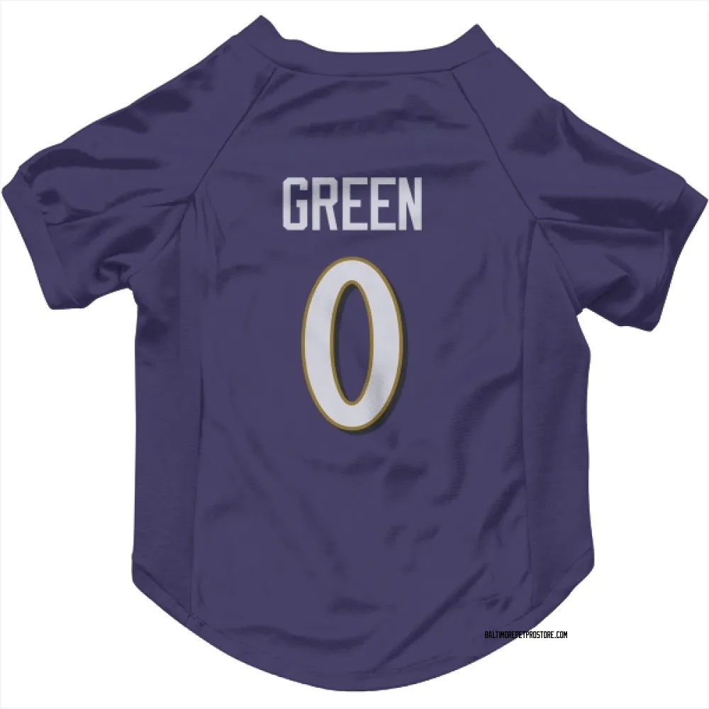 Baltimore Ravens Kenyon Green Purple Pet Jersey for Dog & Cat
