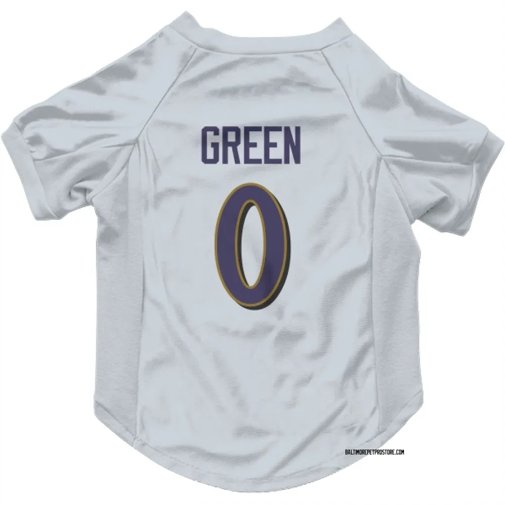Baltimore Ravens Kenyon Green White Pet Jersey for Dog & Cat