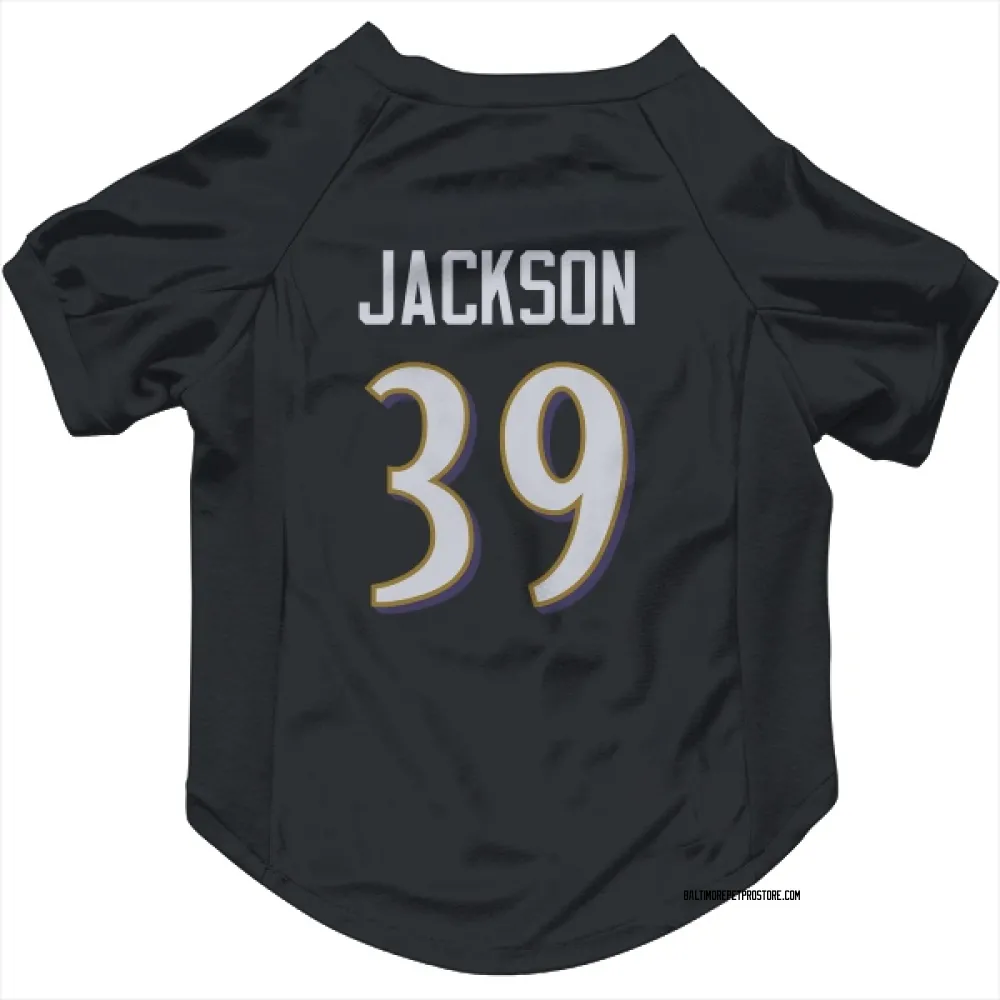 Baltimore Ravens Keondre Jackson Black Pet Jersey for Dog & Cat