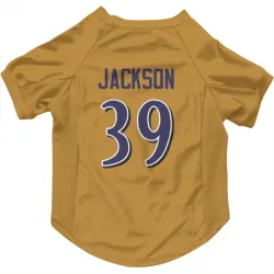 Baltimore Ravens Keondre Jackson Gold Pet Jersey for Dog & Cat