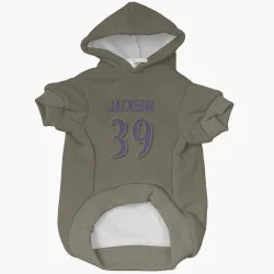 Baltimore Ravens Keondre Jackson Olive Pet Hoodie for Dog & Cat