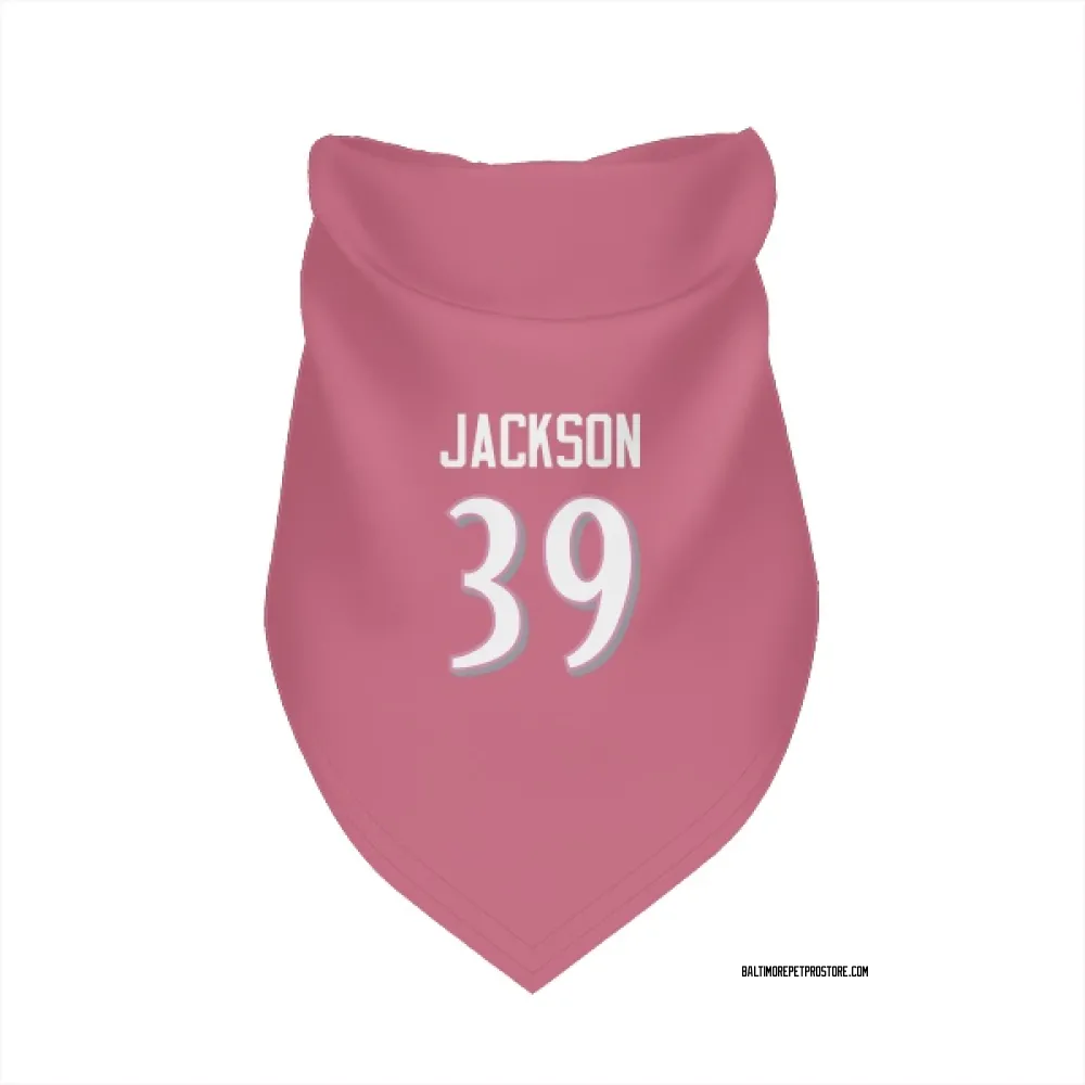 Baltimore Ravens Keondre Jackson Pink Pet Bandana for Dog & Cat