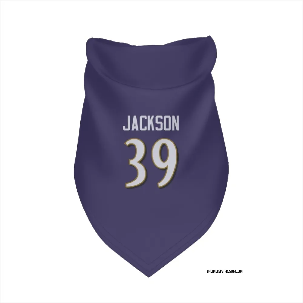 Baltimore Ravens Keondre Jackson Purple Pet Bandana for Dog & Cat