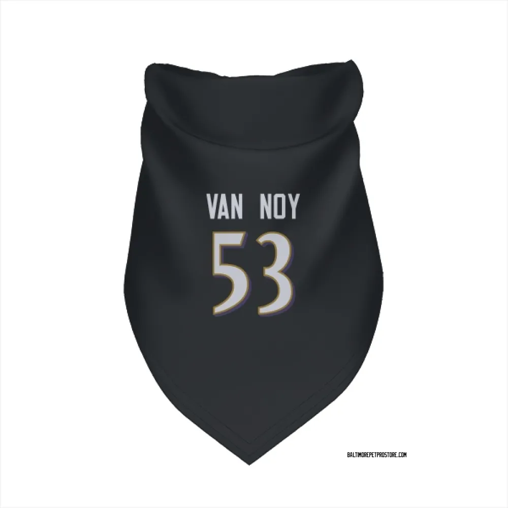 Baltimore Ravens Kyle Van Noy Black Pet Bandana for Dog & Cat
