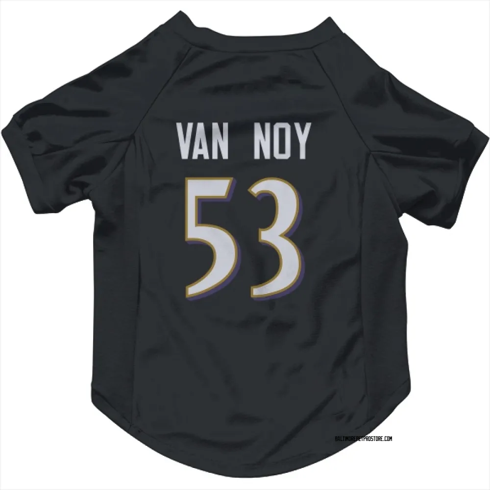 Baltimore Ravens Kyle Van Noy Black Pet Jersey for Dog & Cat