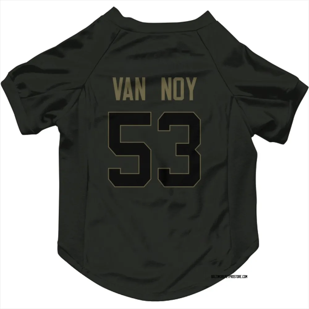 Baltimore Ravens Kyle Van Noy Black Service Pet Jersey for Dog & Cat