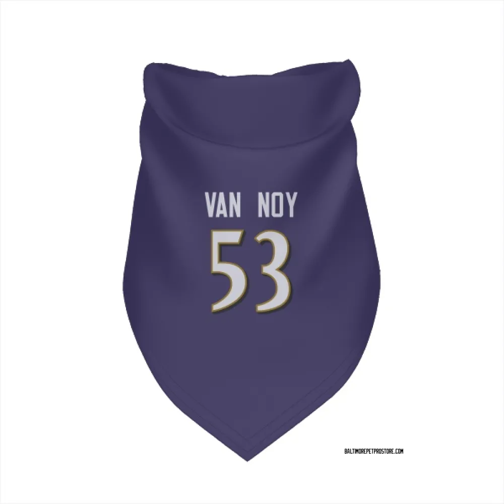 Baltimore Ravens Kyle Van Noy Purple Pet Bandana for Dog & Cat