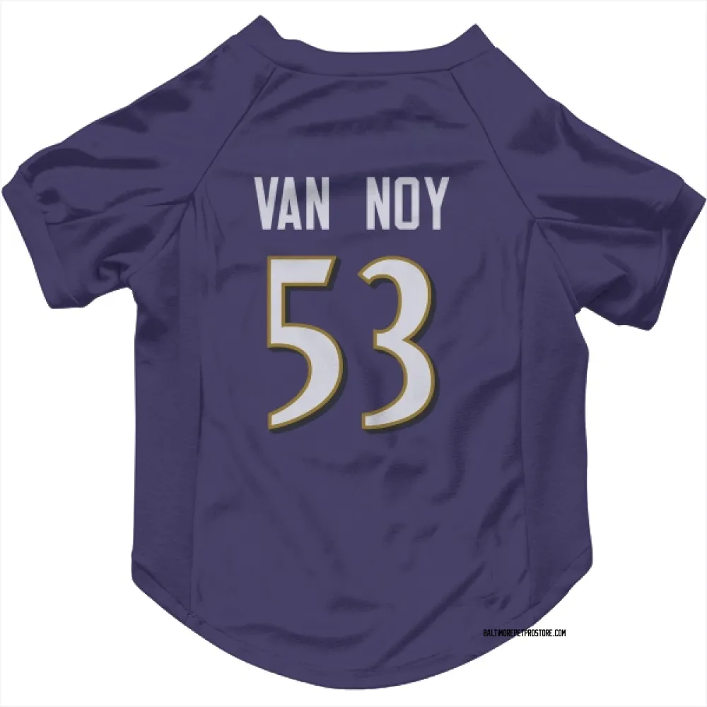 Baltimore Ravens Kyle Van Noy Purple Pet Jersey for Dog & Cat