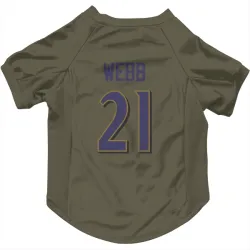 Baltimore Ravens Lardarius Webb Olive Pet Jersey for Dog & Cat