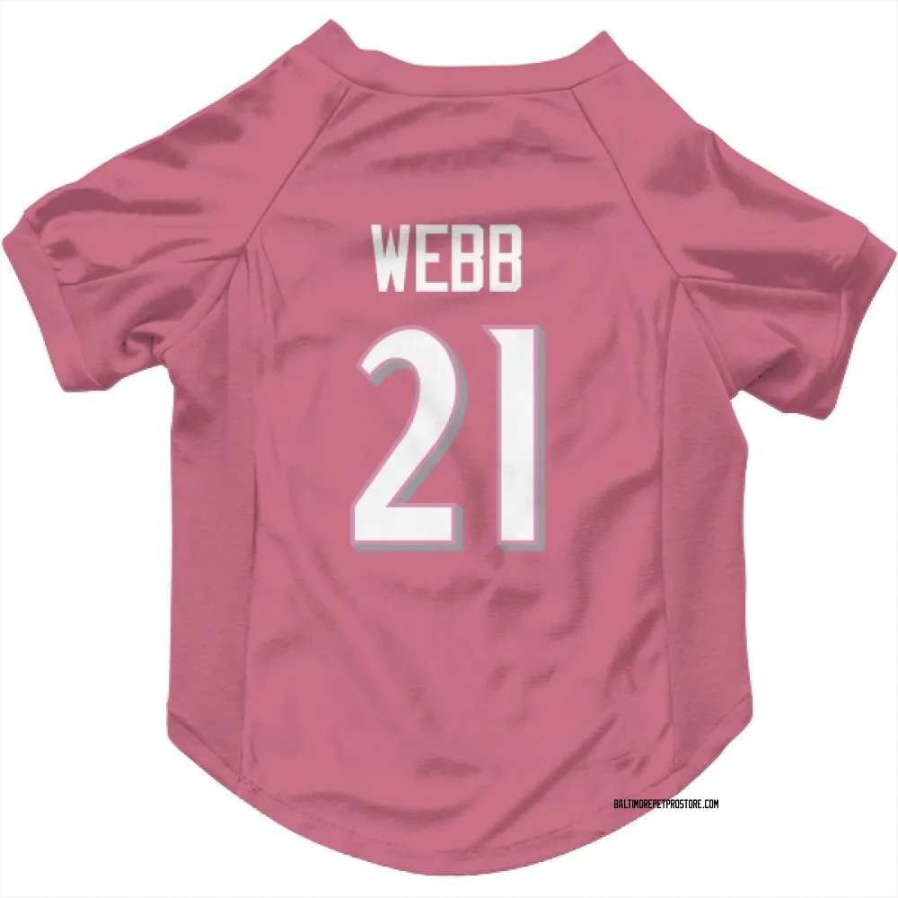 Baltimore Ravens Lardarius Webb Pink Pet Jersey for Dog & Cat