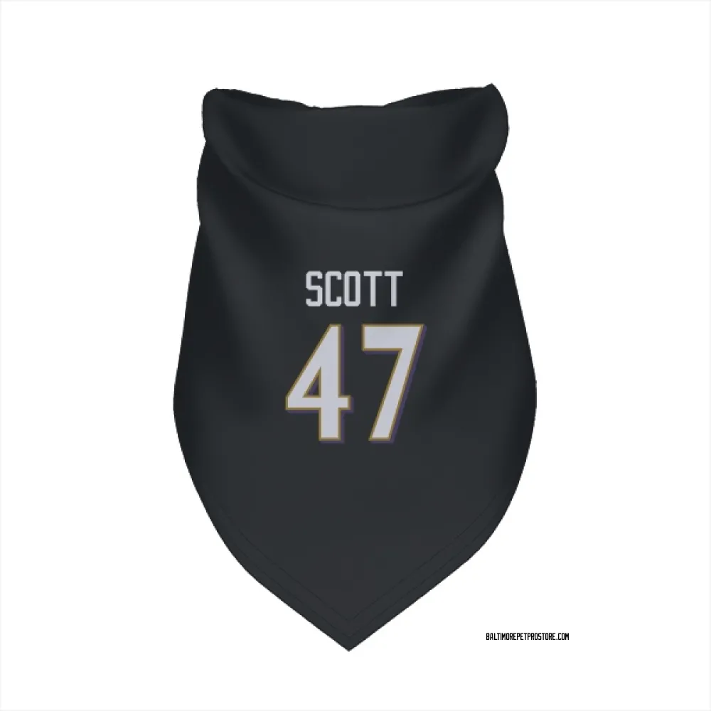 Baltimore Ravens Lucas Scott Black Pet Bandana for Dog & Cat