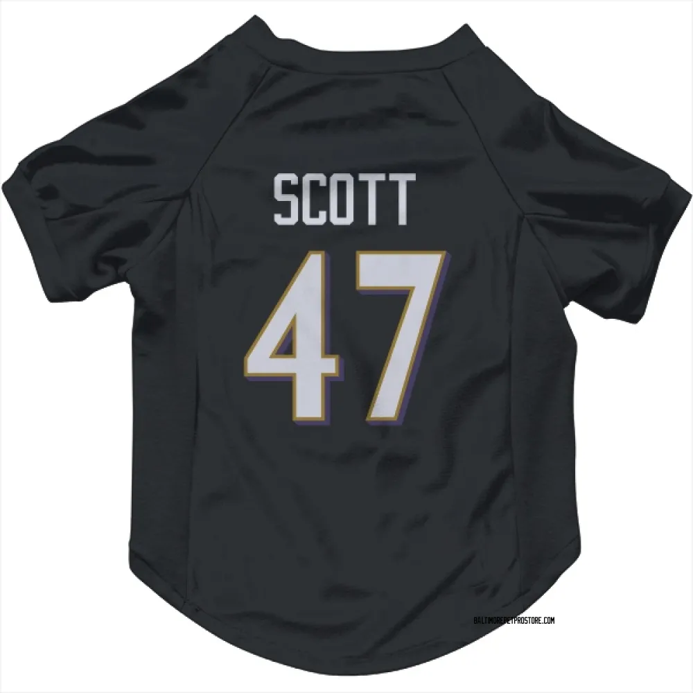 Baltimore Ravens Lucas Scott Black Pet Jersey for Dog & Cat