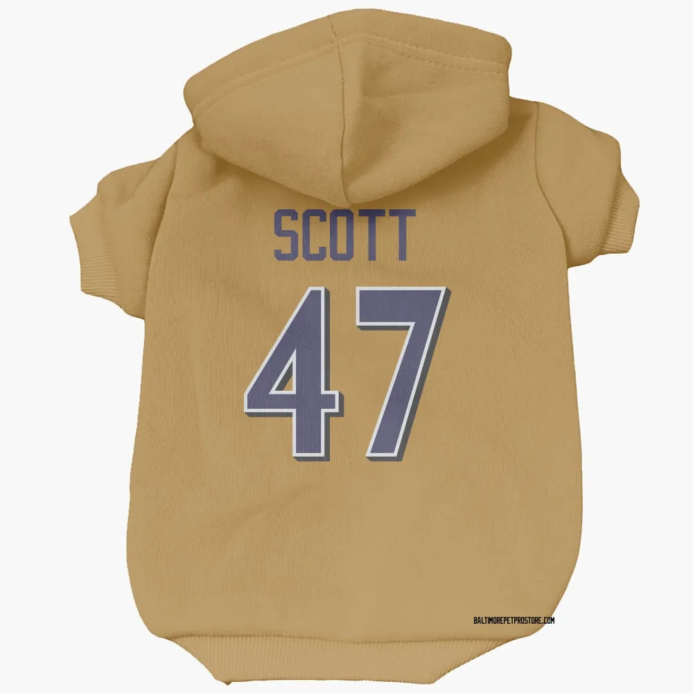 Baltimore Ravens Lucas Scott Gold Pet Hoodie for Dog & Cat