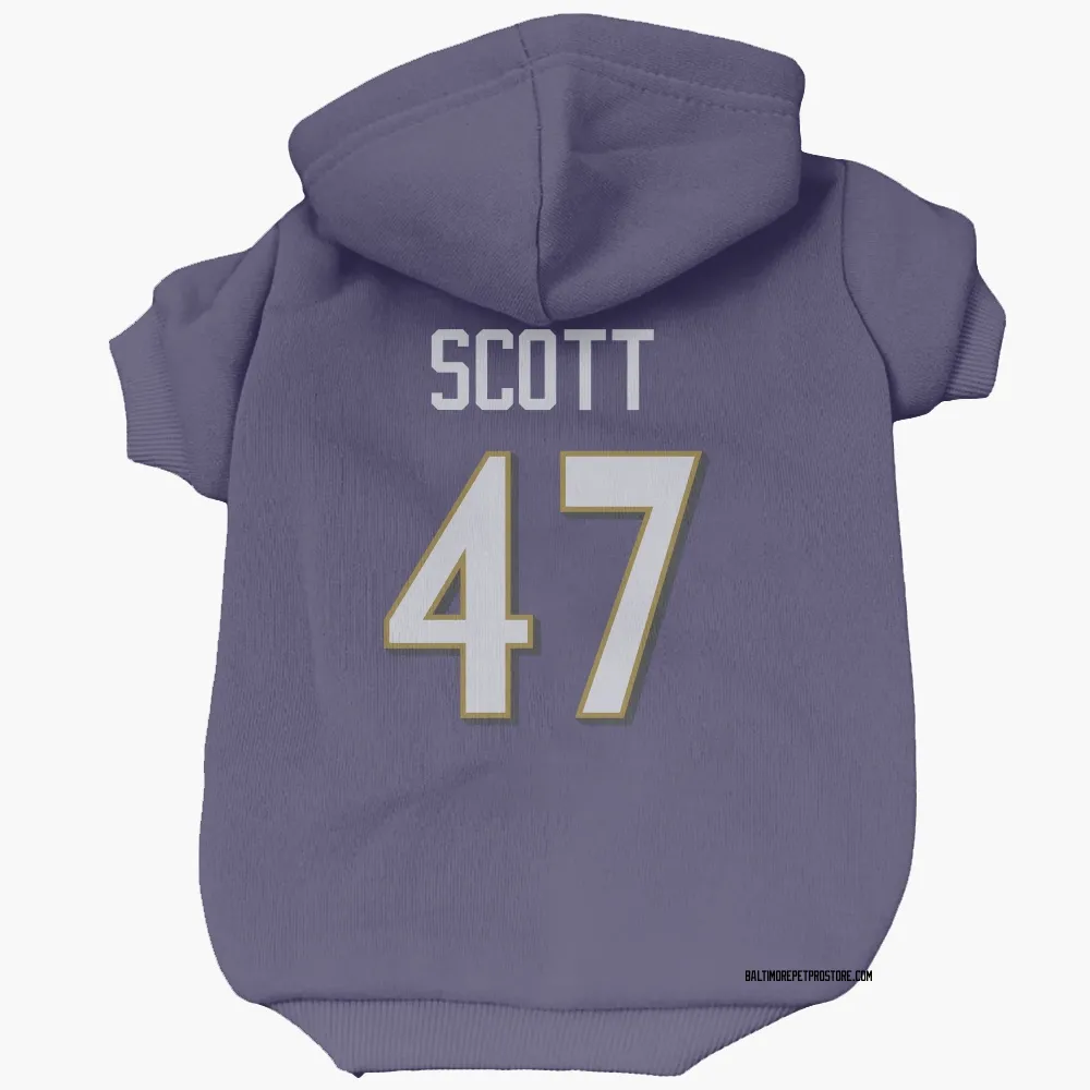 Baltimore Ravens Lucas Scott Purple Pet Hoodie for Dog & Cat