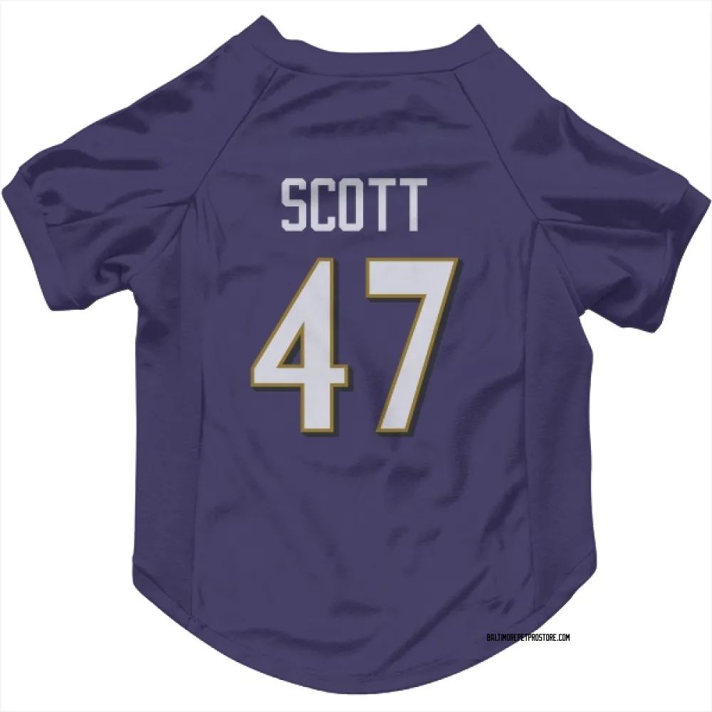 Baltimore Ravens Lucas Scott Purple Pet Jersey for Dog & Cat