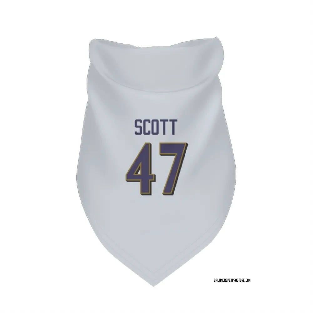 Baltimore Ravens Lucas Scott White Pet Bandana for Dog & Cat